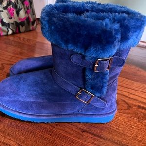 LAMO suede/shearling boots